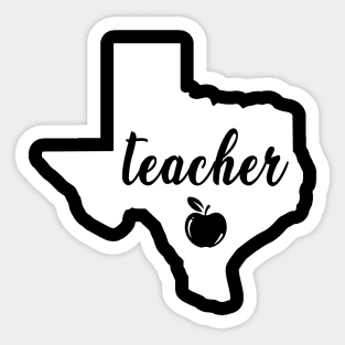 Texas Teacher Kids Teacher Sticker